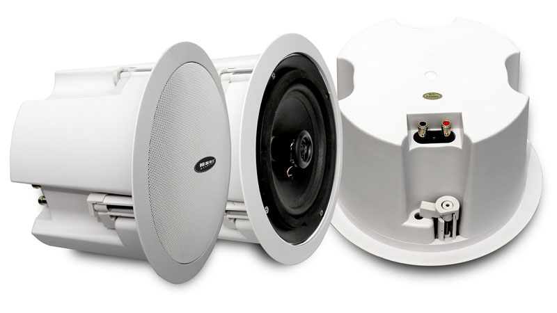 带阻燃塑料后盖天花喇叭