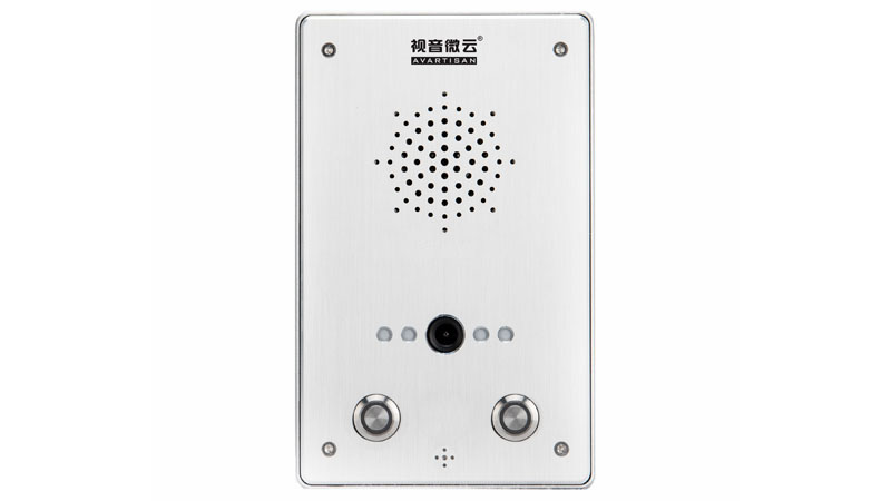 双键可视对讲面板